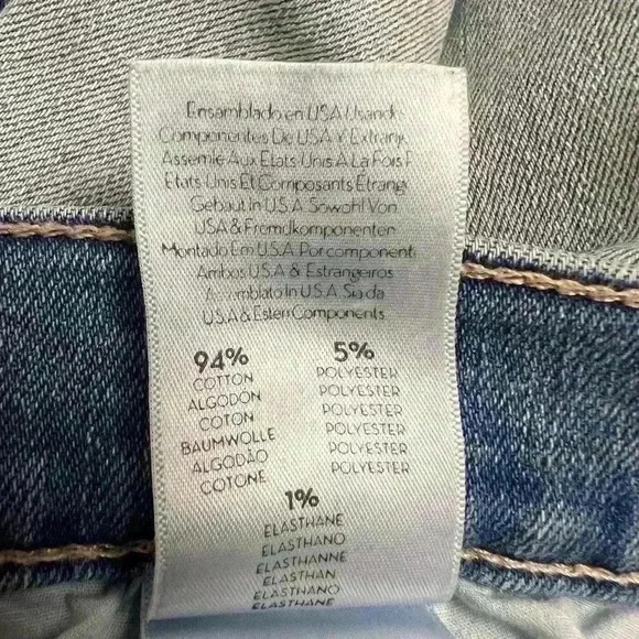 Mother The stunner Zip Ankle Step Fray in Light Kitty Racer Size 25 - Picture 10 of 11